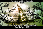 Award pour le jeu "le trésor des âmes damnés" par Zim