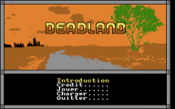 Deadland title screen