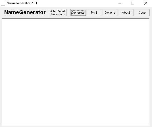 Name Generator 2.11